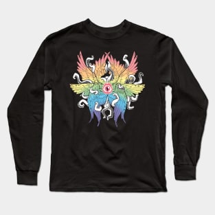 Rainbow tentacles and Angel Wings Long Sleeve T-Shirt